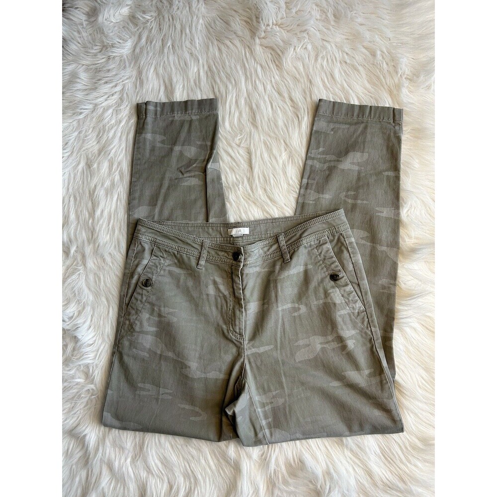 J.Jill Pants Womens Size 8 Camo Camouflage Straight Chino Pants BIN M